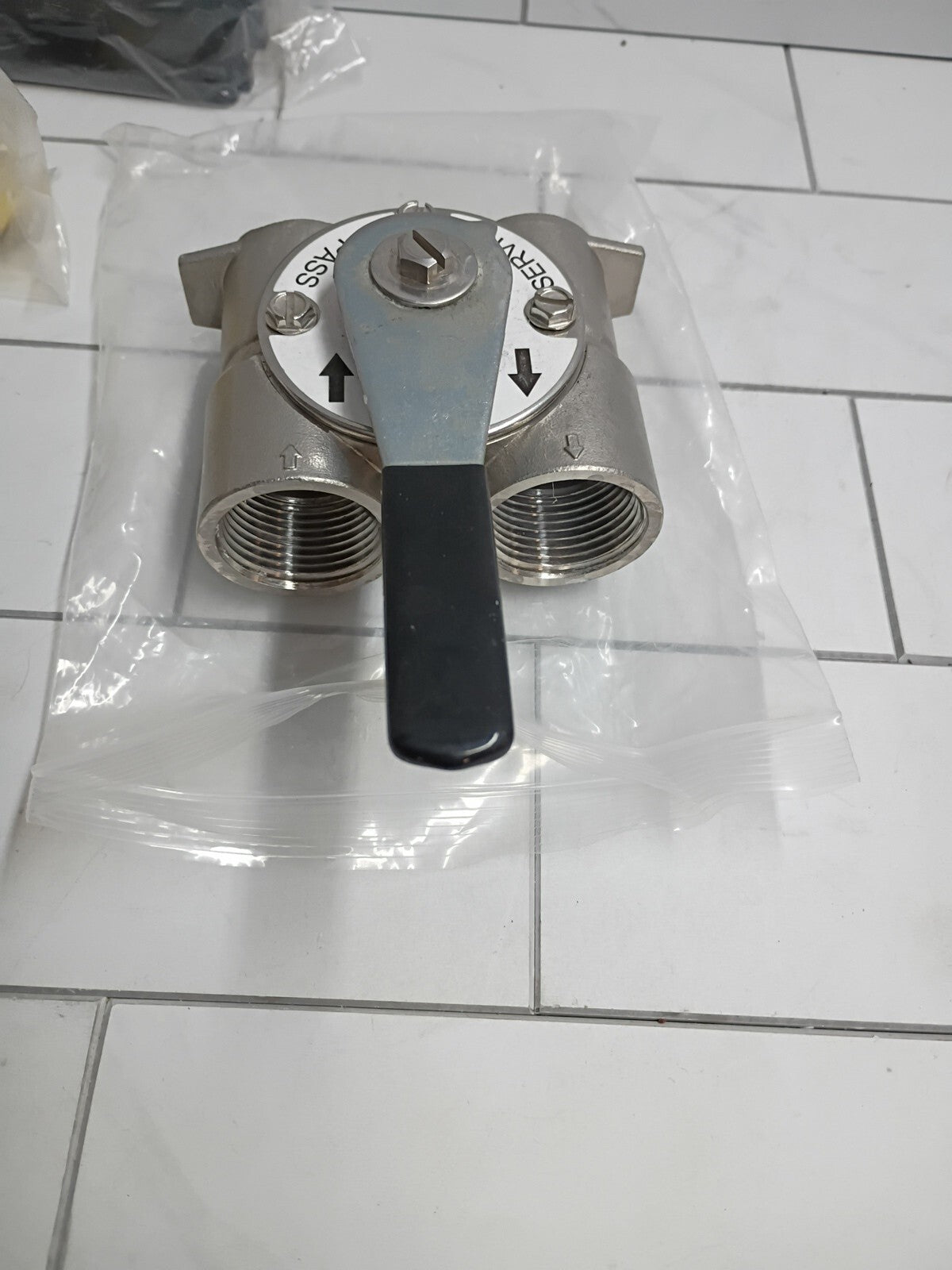 Pro+Aqua 2pc 1" Stainless Steel Bypass Valve 2pcs 1" Brass QC Adapters New OB