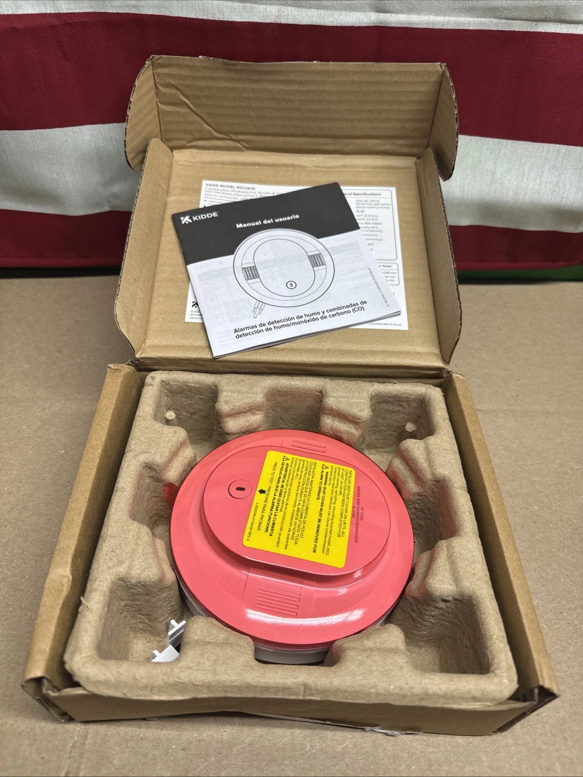 Kidde Smoke & CO Detector, 10-Year Battery, LED Warning Indicators 30CUD10~