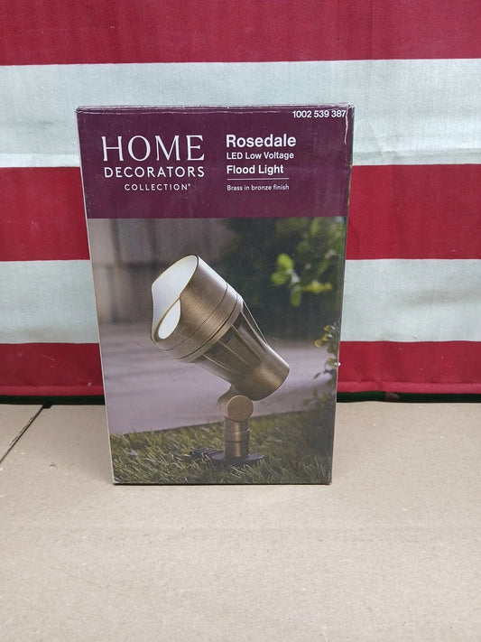 Home Decorators 50-Watt Equivalent Brass Integrated LED Landscape Flood Light