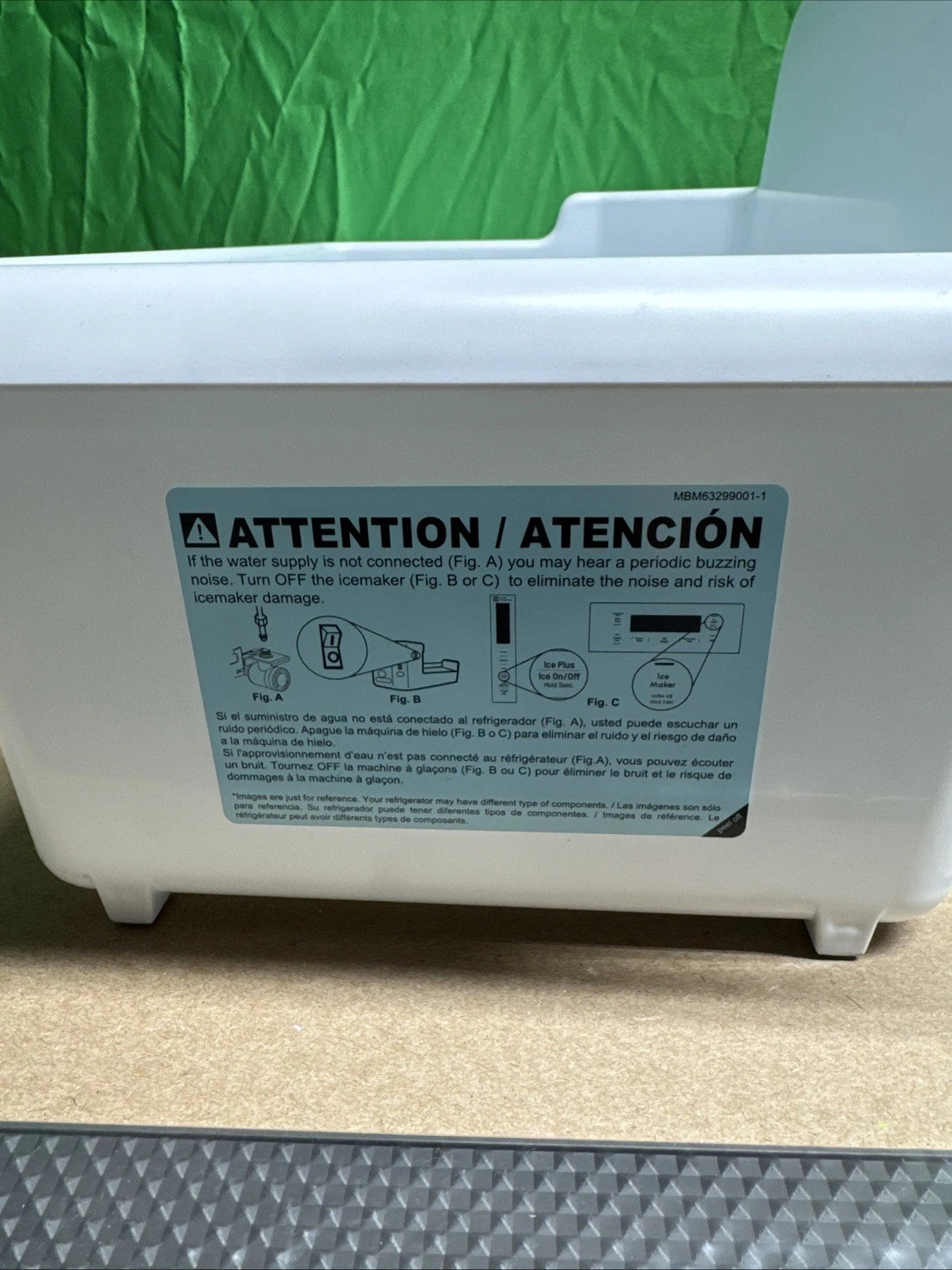 Ice Maker Assembly AEQ57518212 For LG LT18S1200S