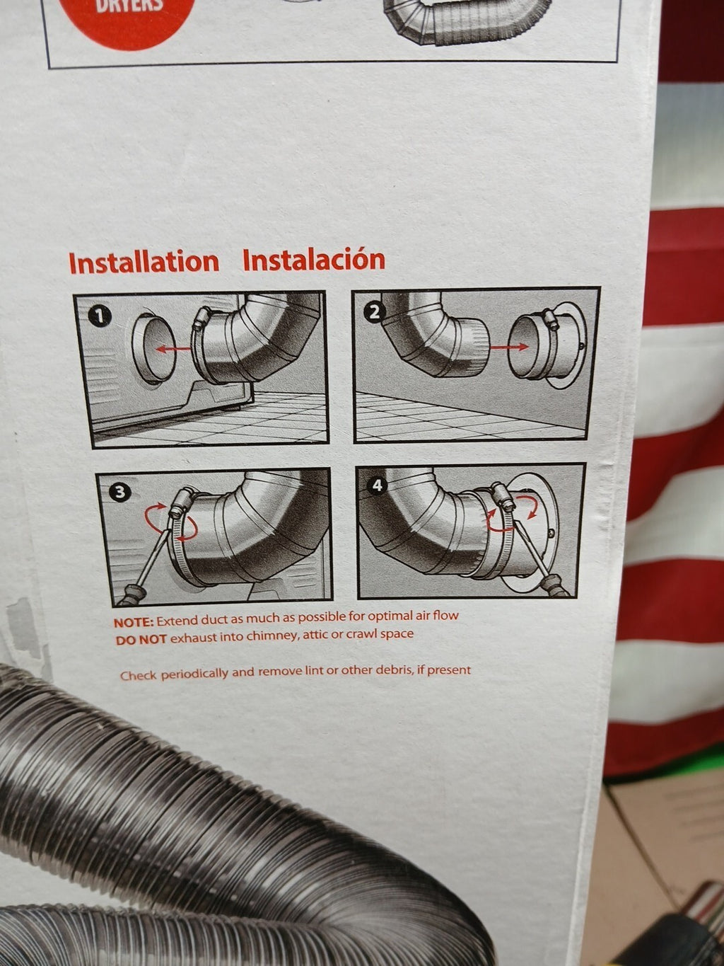 8 ft. Complete Airtight Semi-Rigid Dryer Vent Hook Up Kit for 4 in. Duct