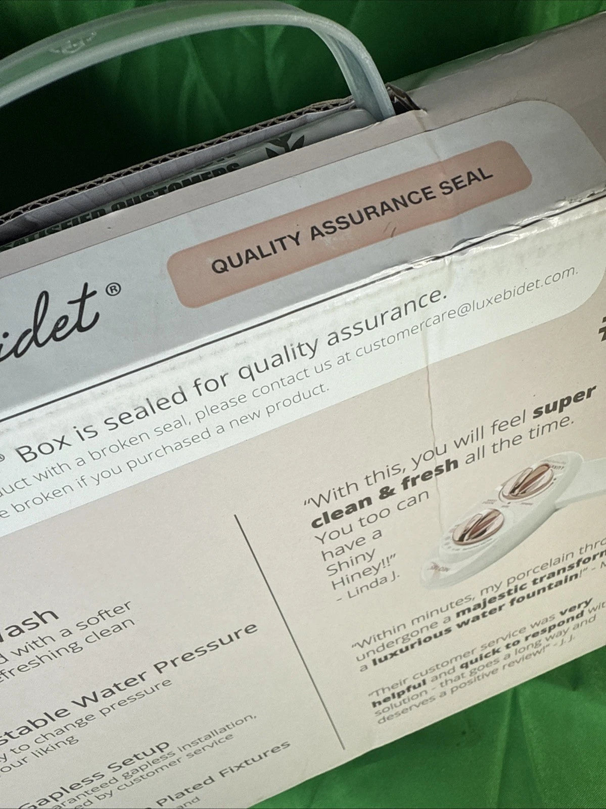 LUXE Bidet NEO 185 Rose Gold - Self-Cleaning, Dual Nozzle, Non-Electric Bidet