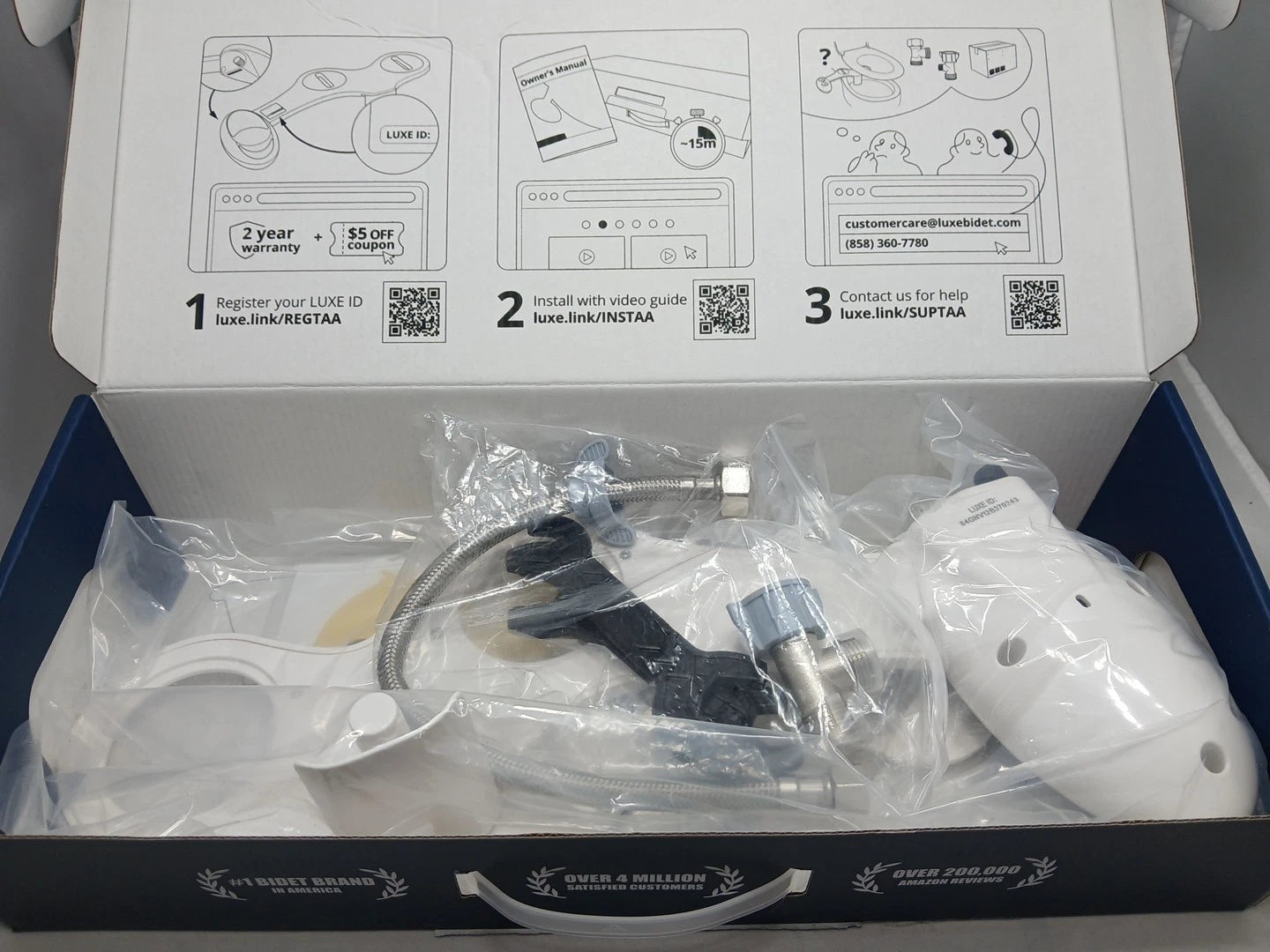 Luxe Bidet Neo 120 Self Cleaning Nozzle Fresh Water Non Electric OB