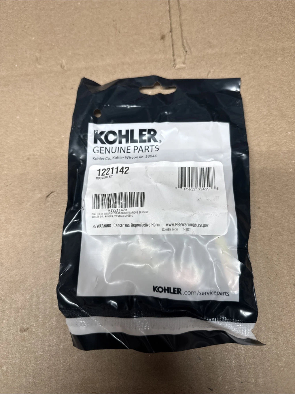 Kohler Chrome Single-handle bathroom sink faucet mounting kit K-1221142