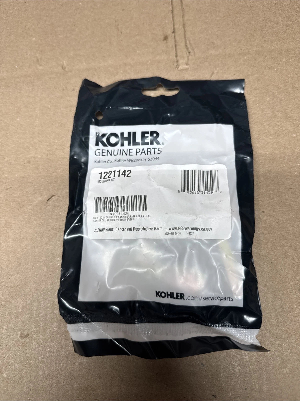 Kohler Chrome Single-handle bathroom sink faucet mounting kit K-1221142