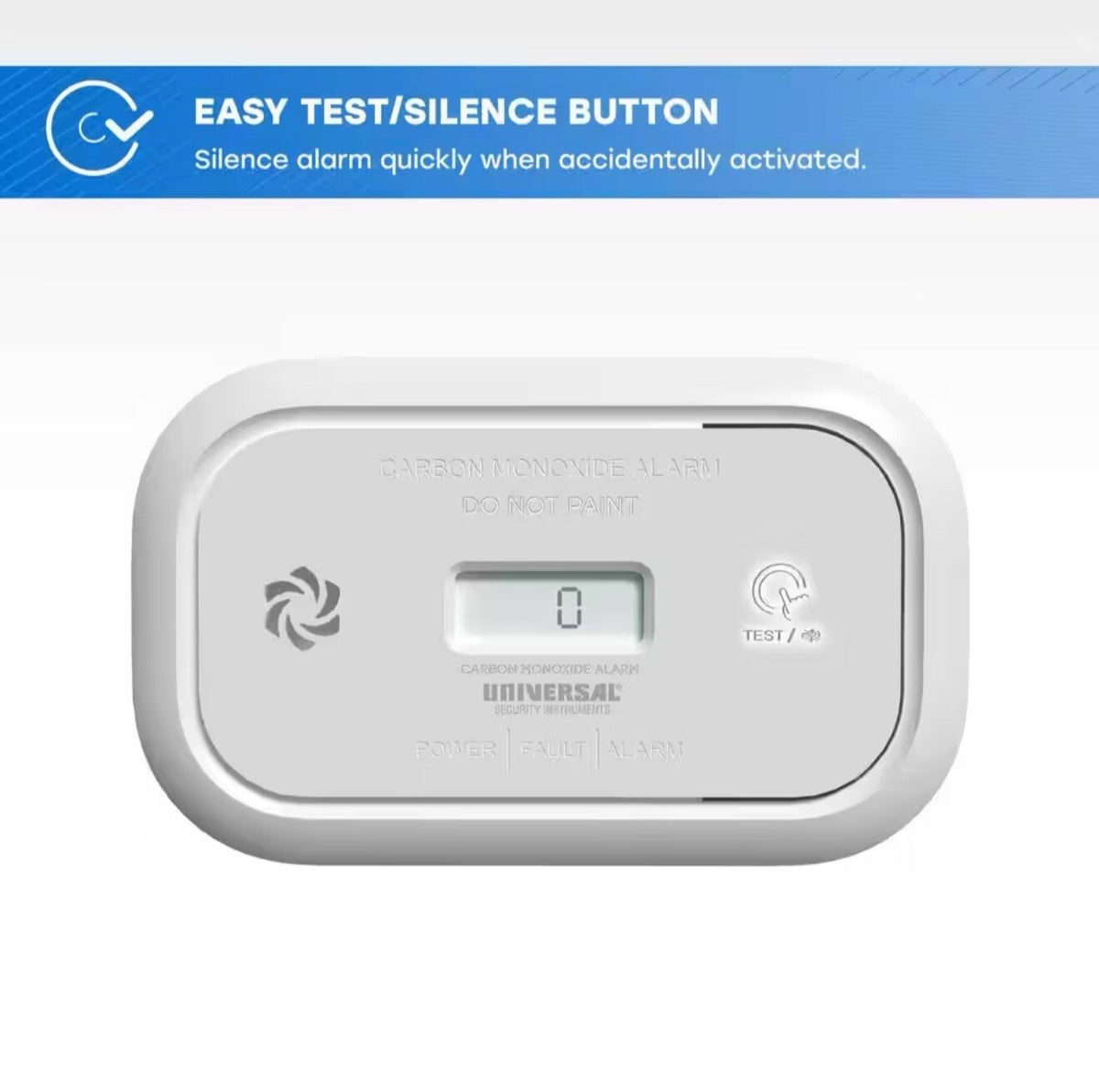 AA Battery Powered Carbon Monoxide Detector with Digital Display NEW