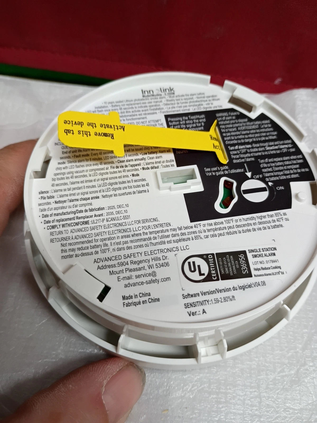 3PK Innolink IL25SM Smoke Alarm OB