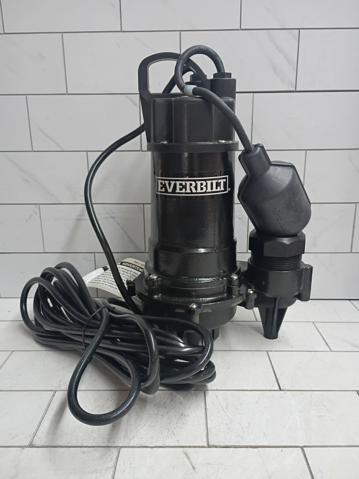 Everbilt HDEFR50W 1/2 HP Effluent Pump, Open Box.