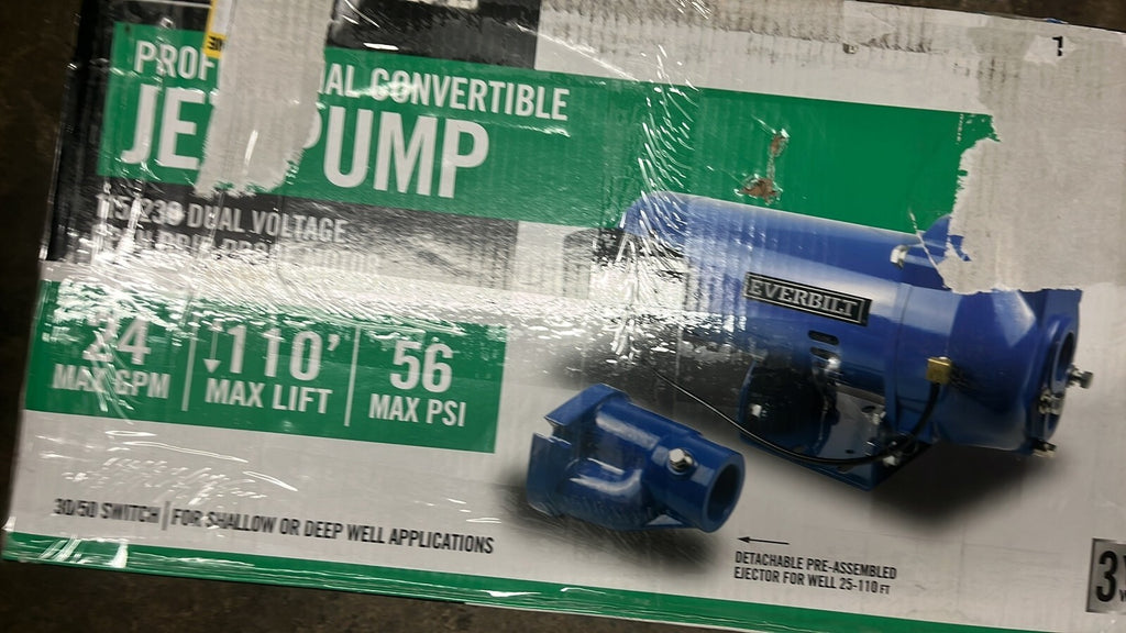 Everbilt HDCWJ10, 1 HP Professional Convertible Jet Pump PARTS ONLY