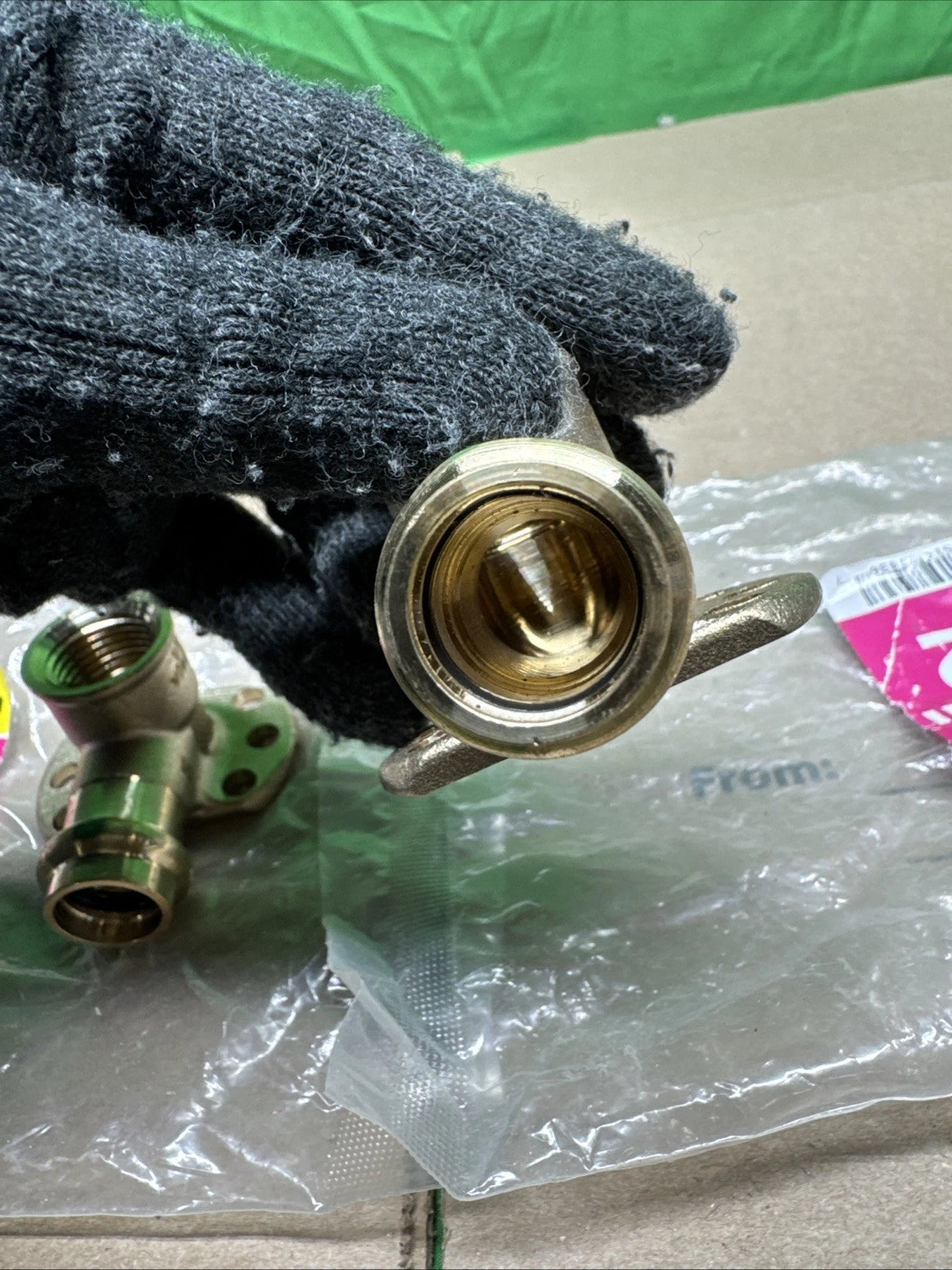 2PK Viega ProPress 1/2" Press x 1/2" FPT Zero-Lead Bronze 90° Drop Ear Elbow