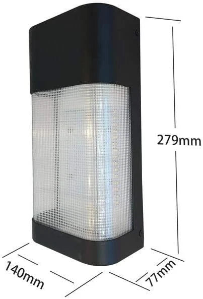 Commercial Electric 19-Watt Black Outdoor Integrated LED Classic Wall Pack Light