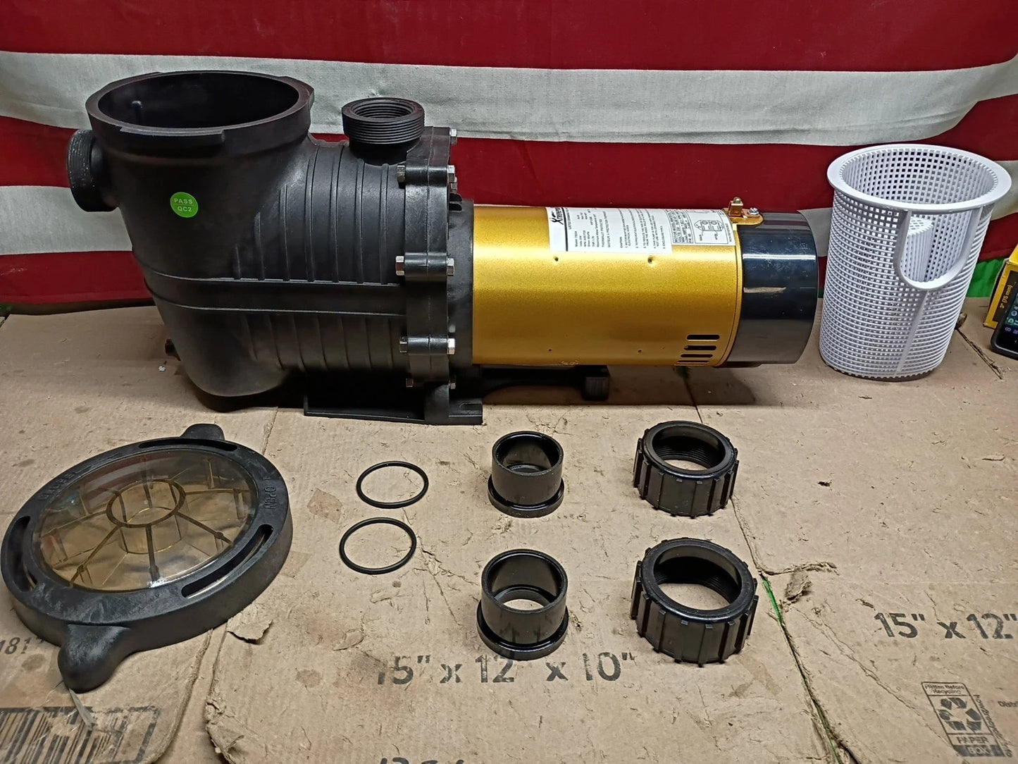 US XTREMEPOWER 75034 1.75 HP Two Speed Inground Pool Pump Open Box