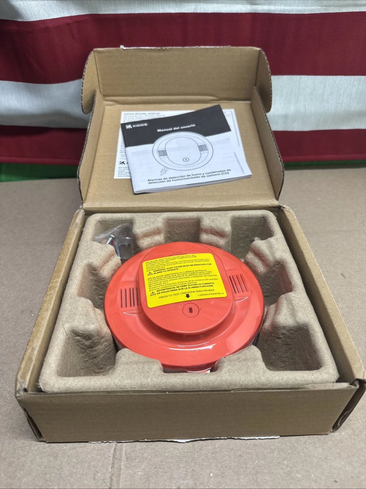 Kidde Smoke Detector 10 Year Battery Powered LED Warning Light Indicators 20SD10