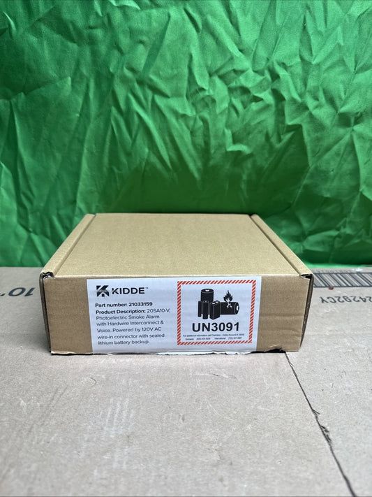 Kidde Smoke Detector Hardwired White 20SA10-V 10-Year Battery Voice Alerts