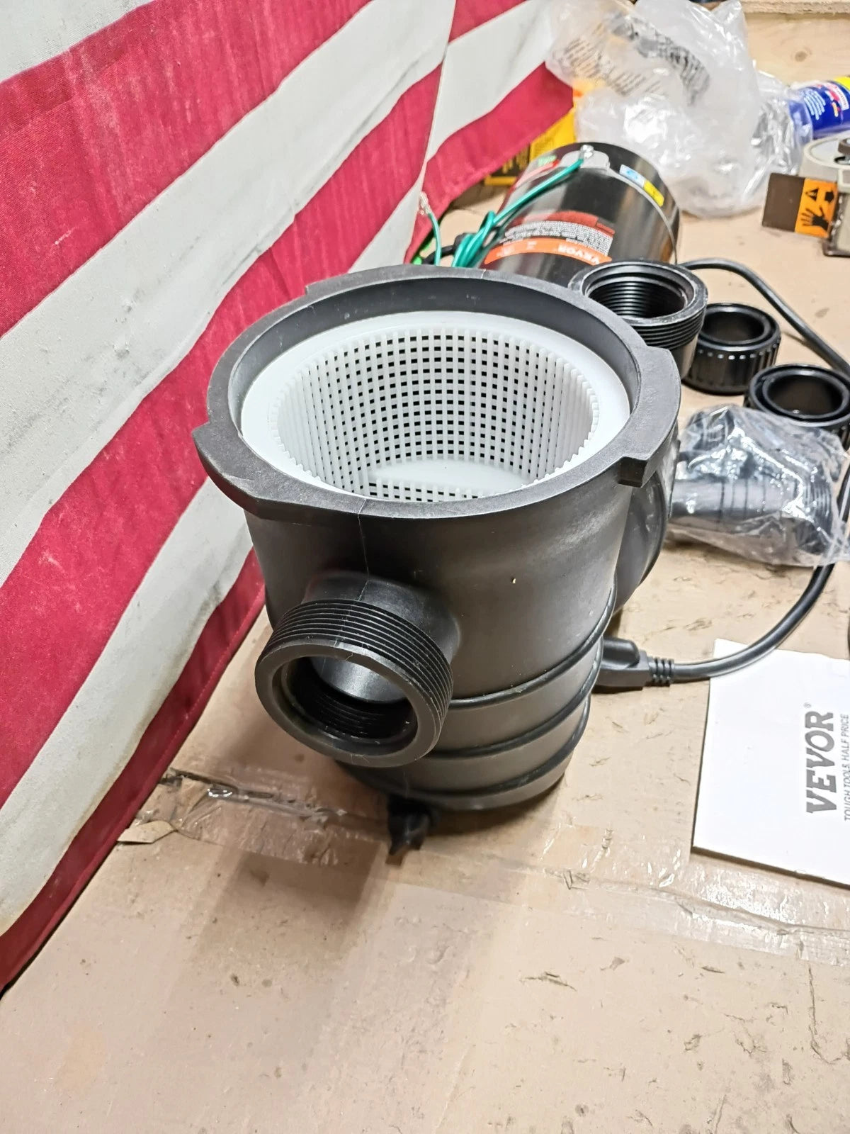 Vevor HAP1500 Above Ground Pool Pump. 2 Hp 110-120v Open Box,