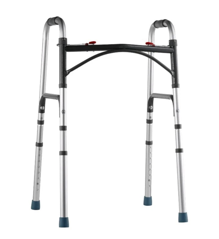 VEVOR Folding Walker Aluminum Mobility Walker Aid with Adjustable Height OB