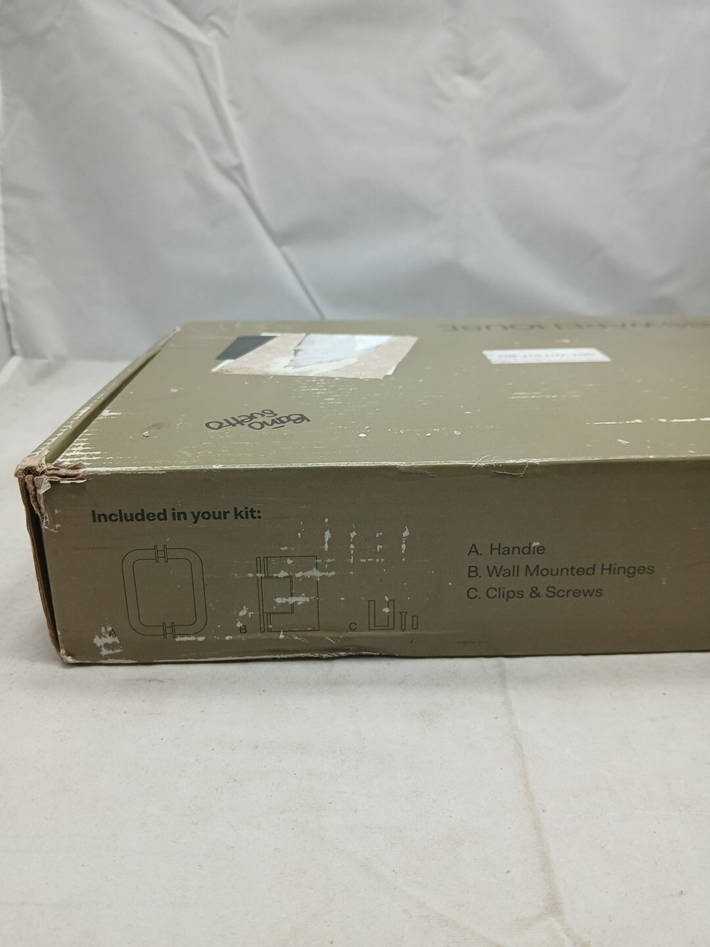 Wall Hinged Frameless Shower Door HINGES Only For 30 in. W x 78 in. H Glass Pane