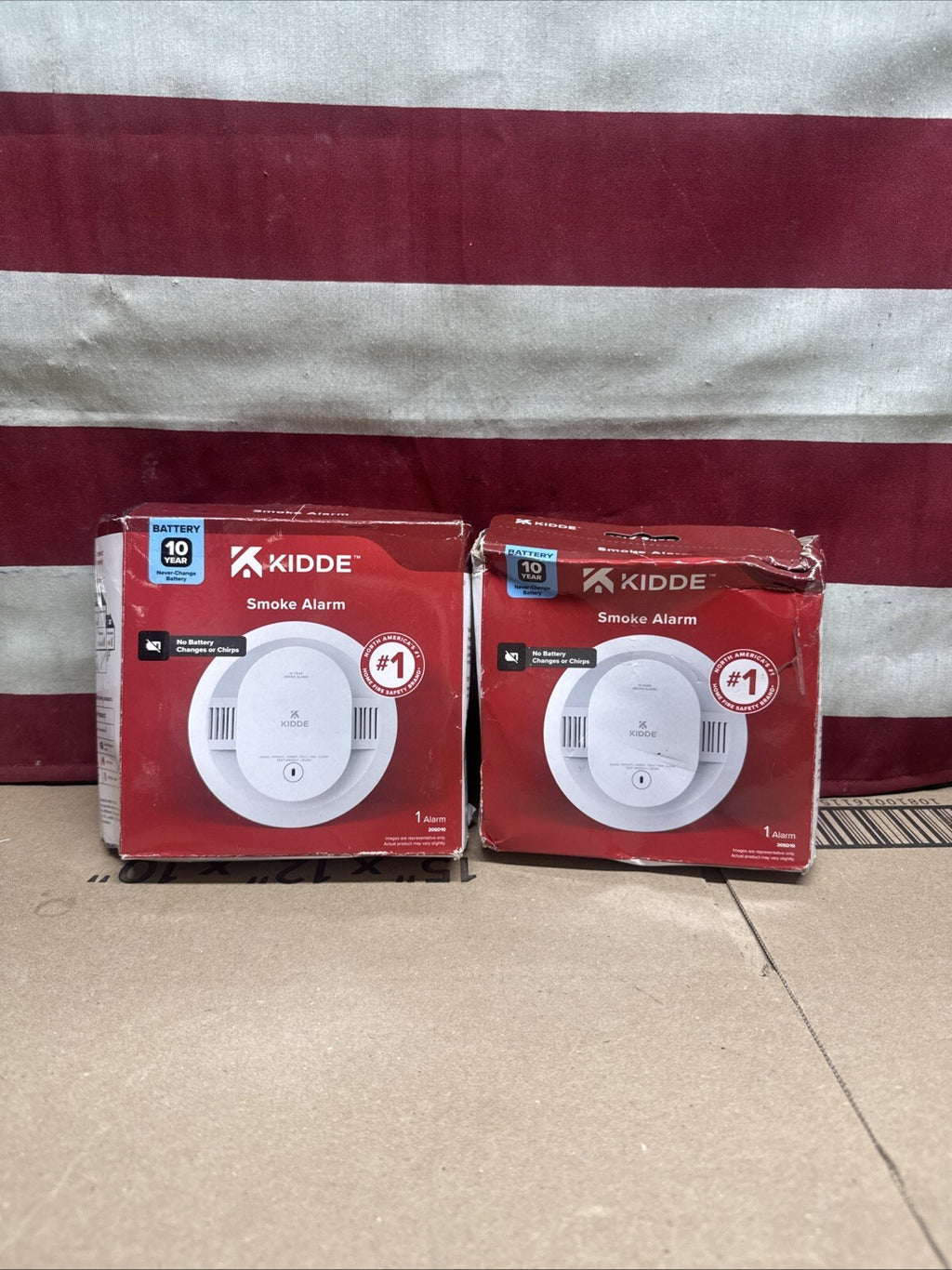 2PK Kidde 20SD10 10-Year BatteryPowered Detect Smoke Alarm w/PhotoelectricSensor