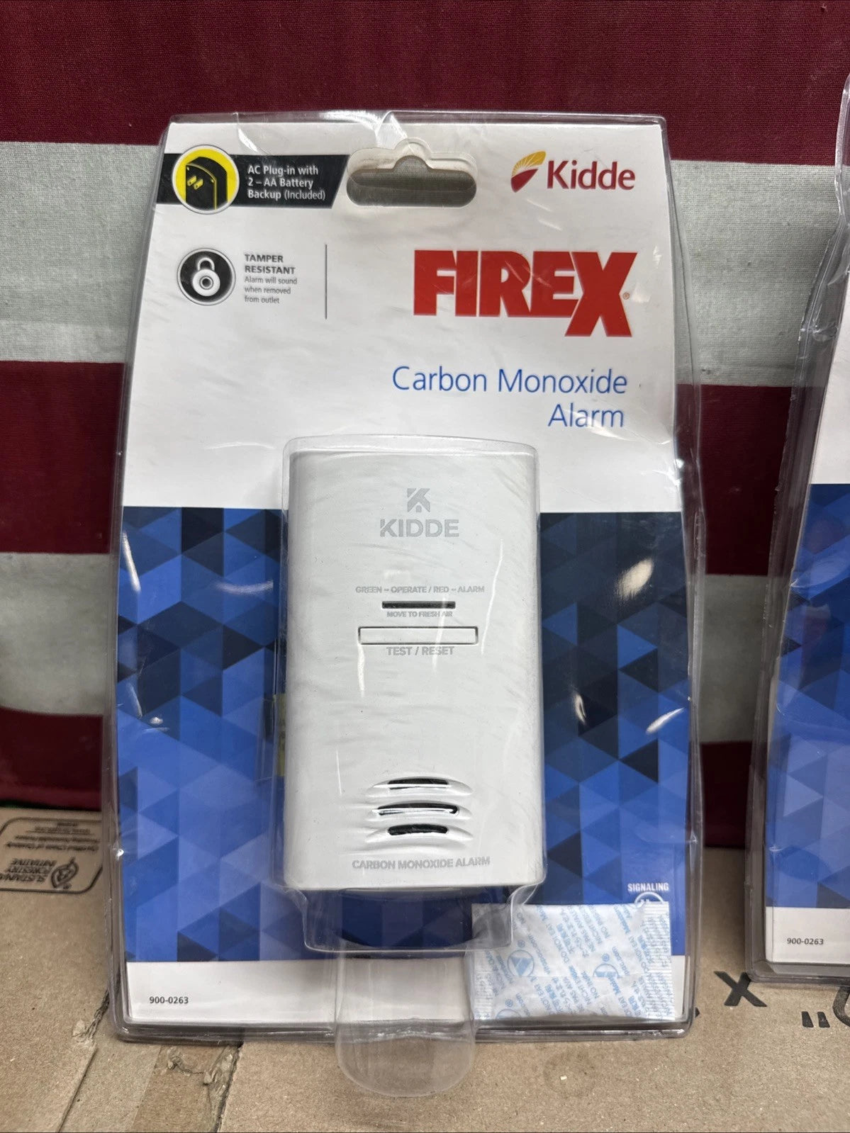 3-Pack Kidde 21027451 Plug In Carbon Monoxide Alarm with Battery Back-Up New