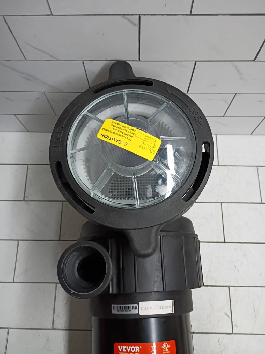 1.5HP Dual Speed Above Ground Pool Pump 110V 110GPM w/Strainer Basket OPEN BOX