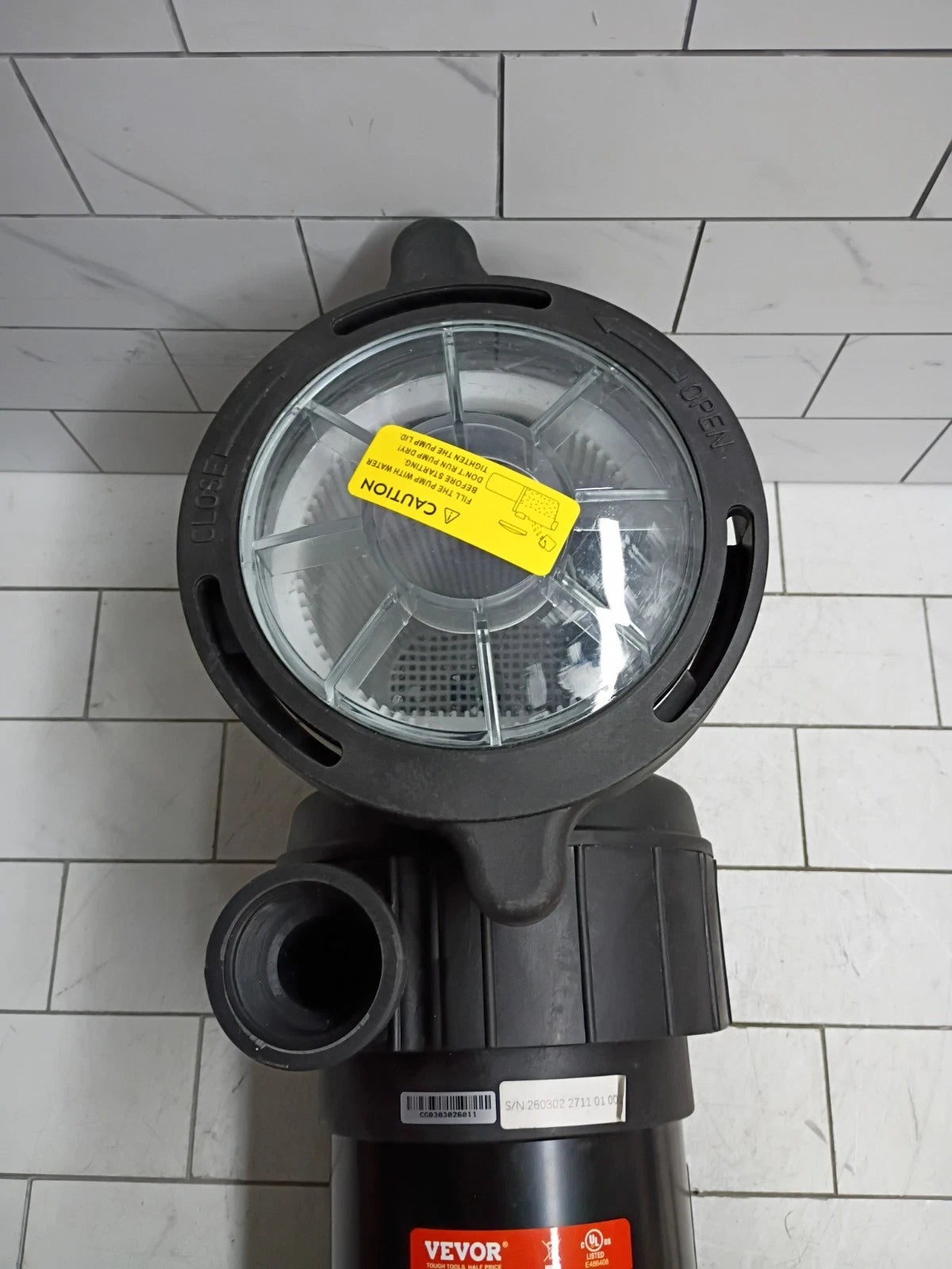 1.5HP Dual Speed Above Ground Pool Pump 110V 110GPM w/Strainer Basket OPEN BOX