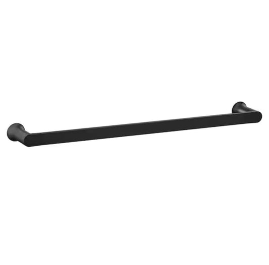 Genta BH3824BL 24 inch Wall Mounted Towel Bar in Matte Black