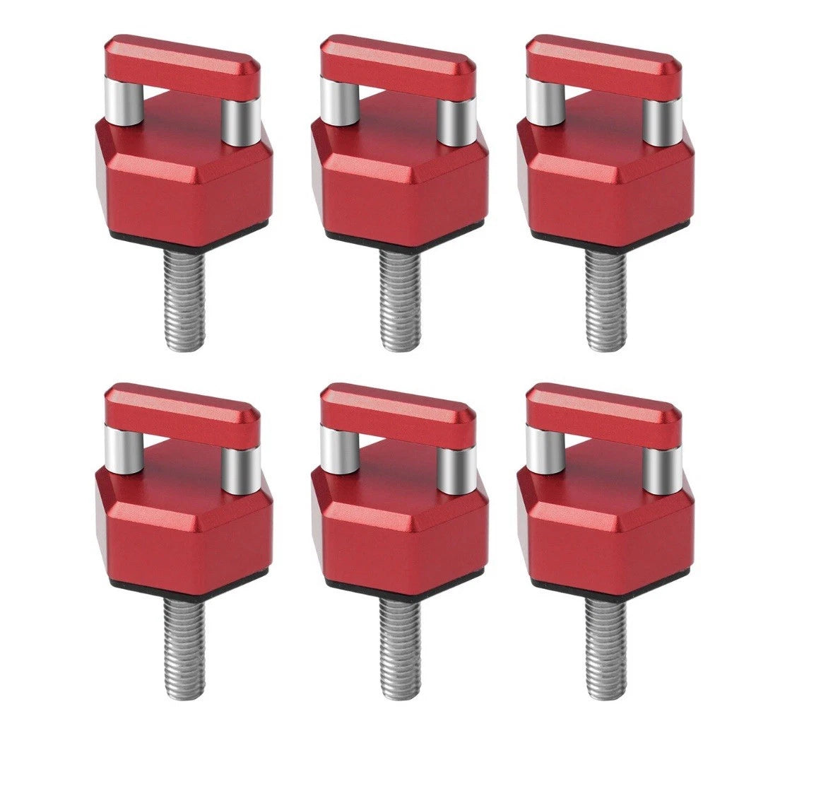 6X Aluminum Hard Top Quick Removal Fastener Thumb Screw for jeep Wrangler JK JL