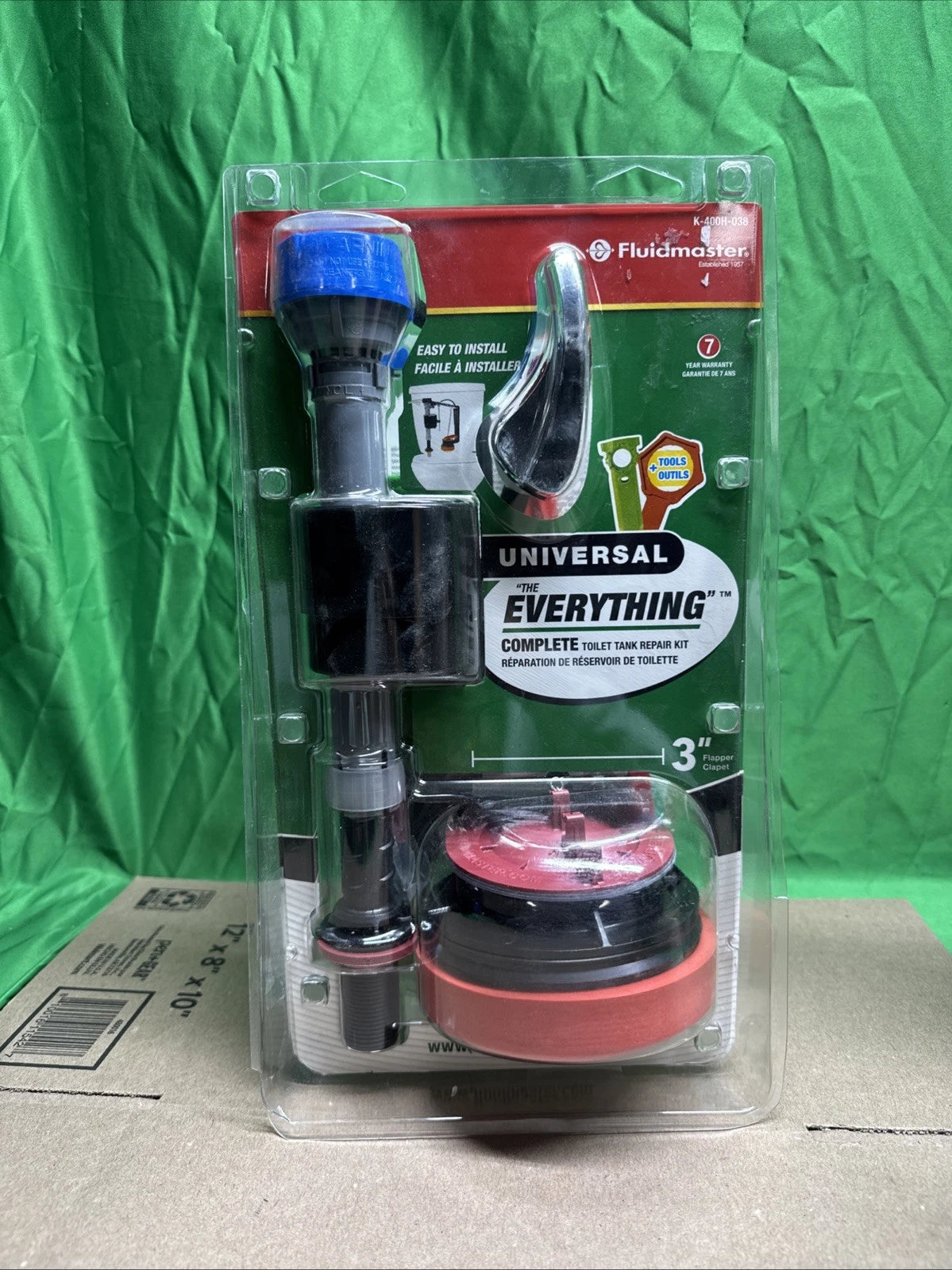 2pck Fluidmaster Everything Toilet Repair Kit MultiColor3 K-400H-038-T4 Open Box