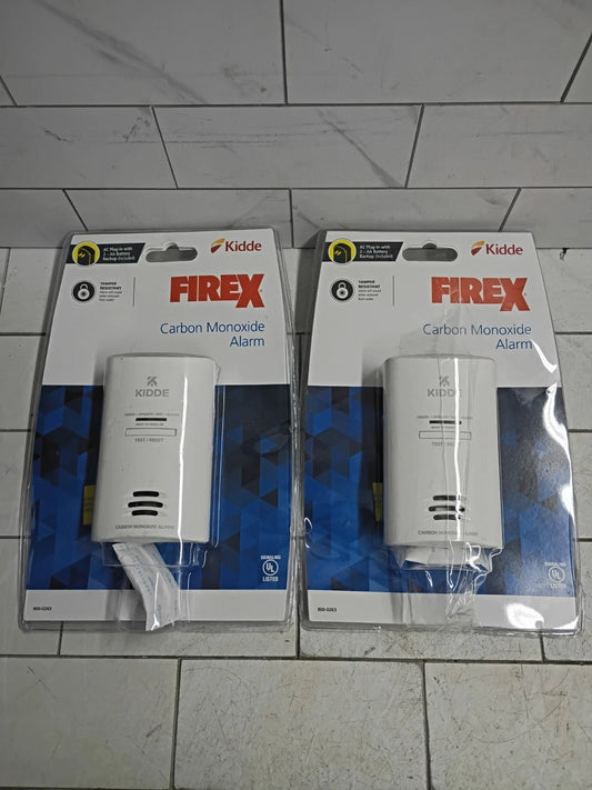 2PK Kidde 21027451 Plug In Carbon Monoxide Alarm with Battery Back-Up New