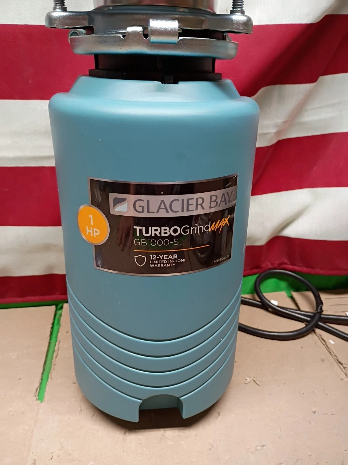 Glacier Bay 1HP GB1000-SL TurboGrind Max Garbage Disposal