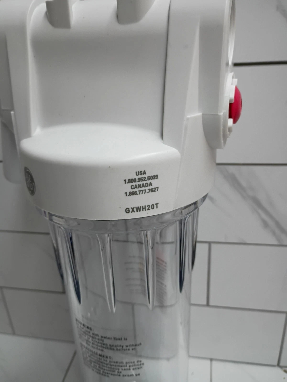 GE Whole House GXWH20T Water Filtration System Reduce Sediment White New OB