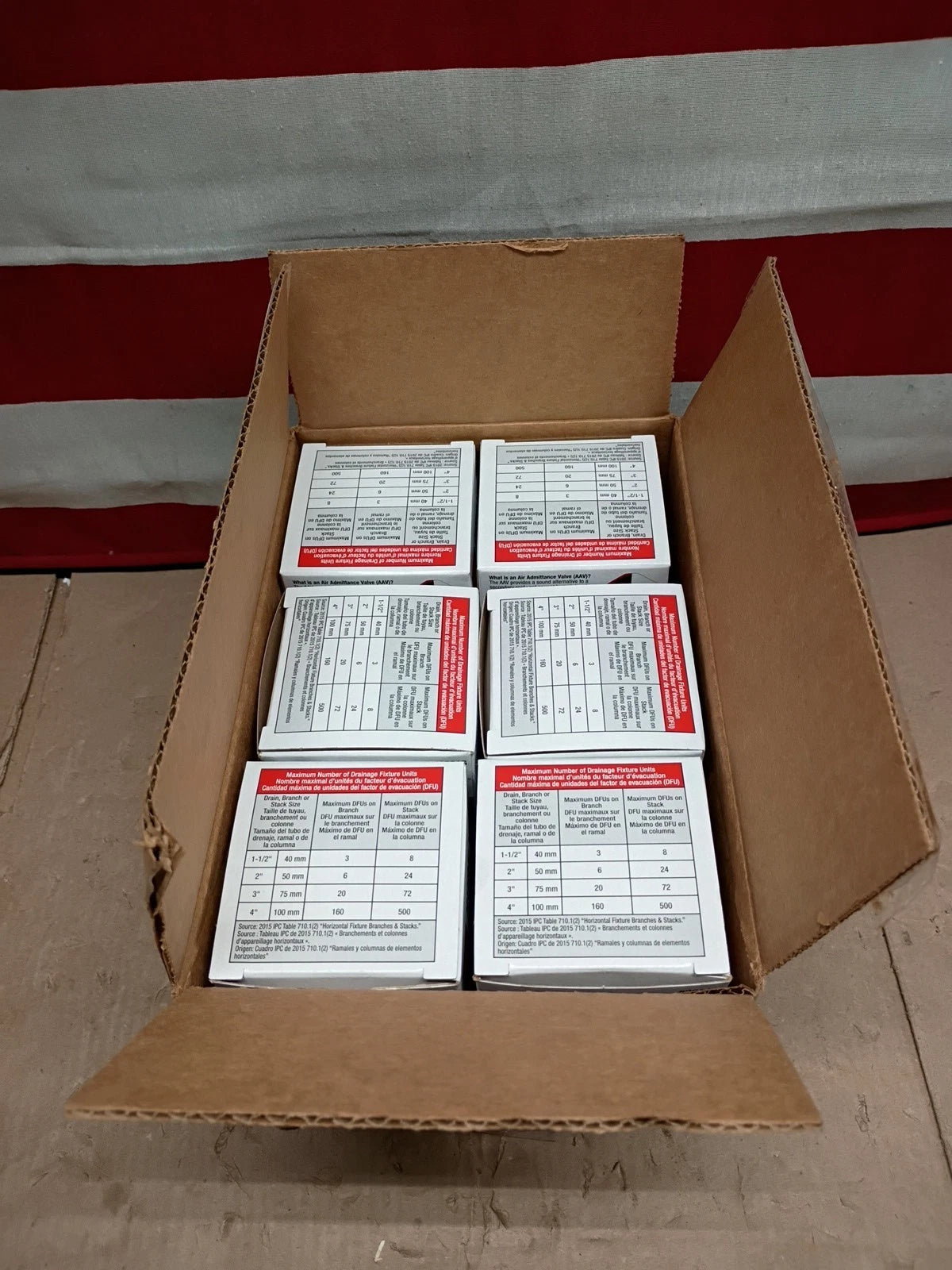 (Lot Of 6) Oatey 39016 Sure-Vent Air Admittance Valve 1.5-2" PVC