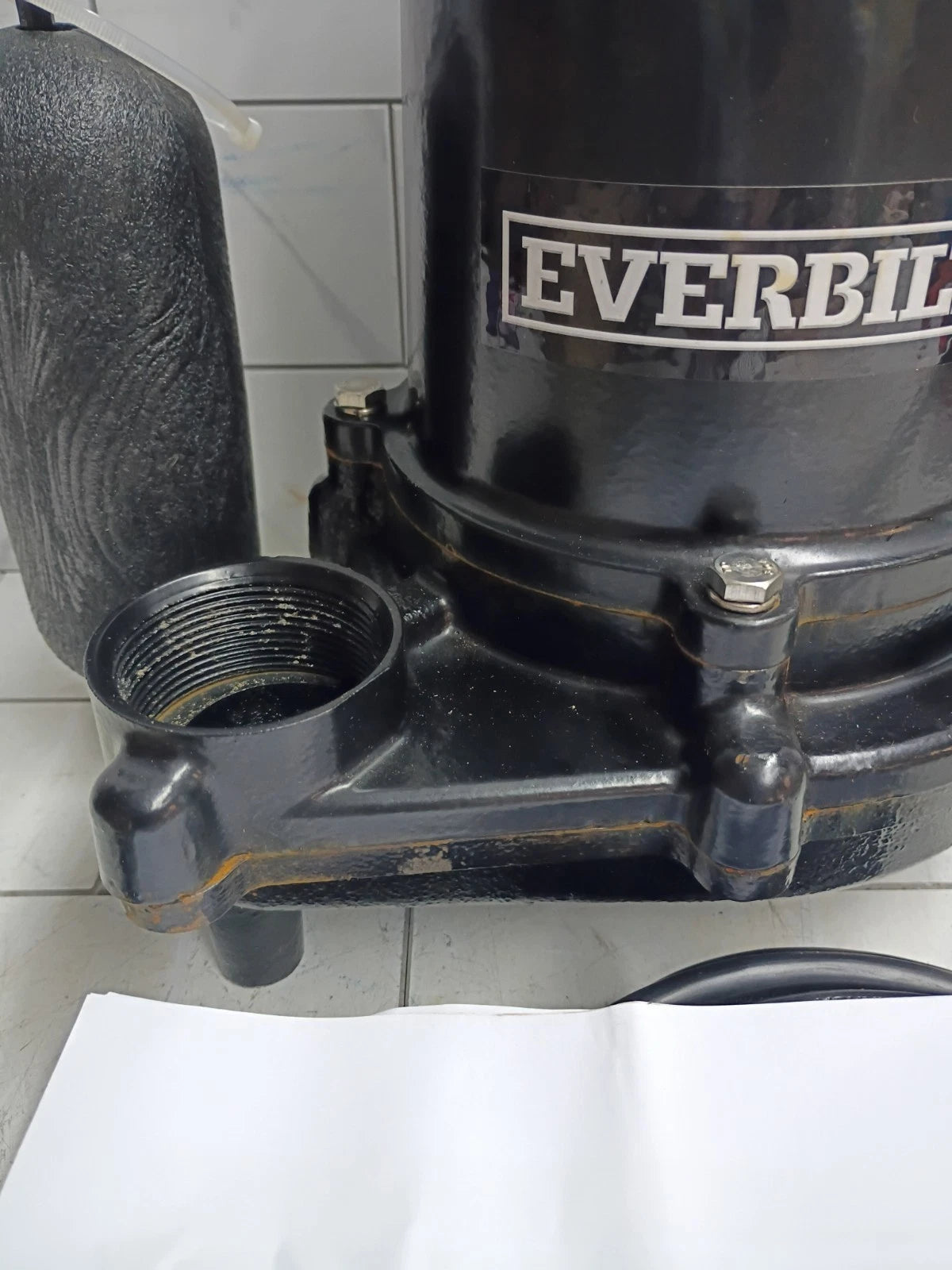 Everbilt HDS50 1/2 HP Cast Iron Sump Pump Used, Read Description