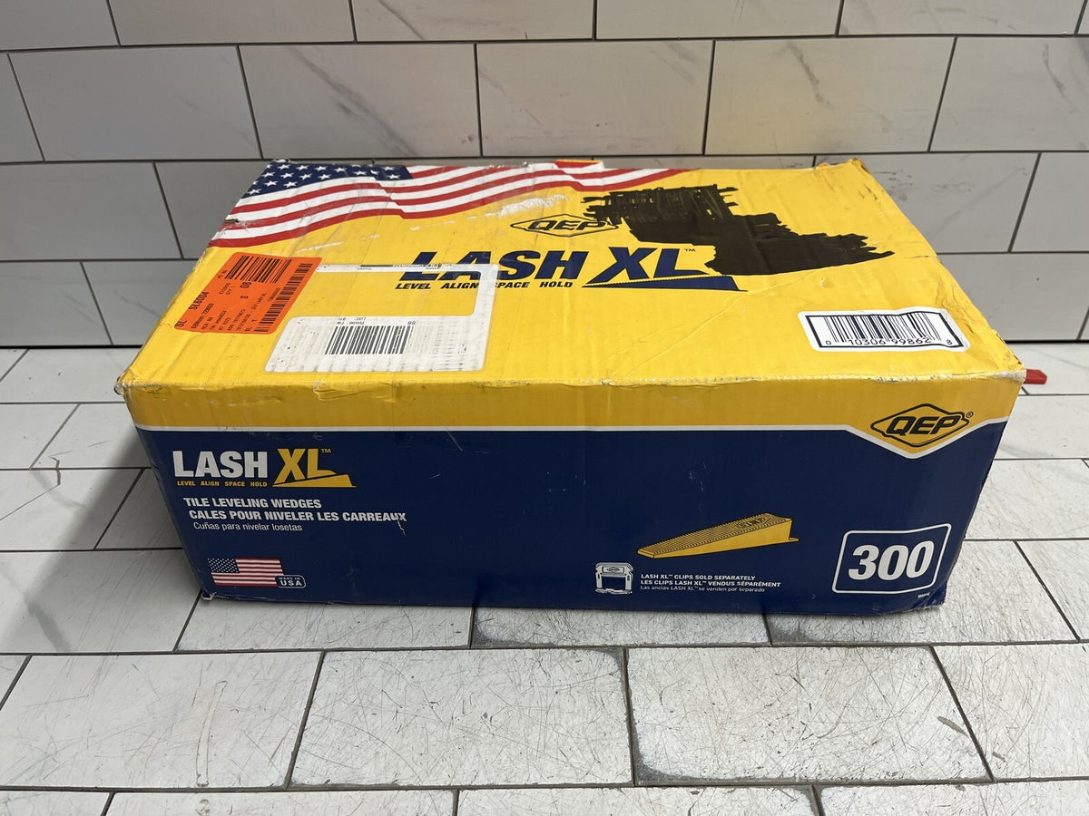 Pack of 300 LASH XL Tile Leveling System .54" W Plastic Wedges Yellow for Tile
