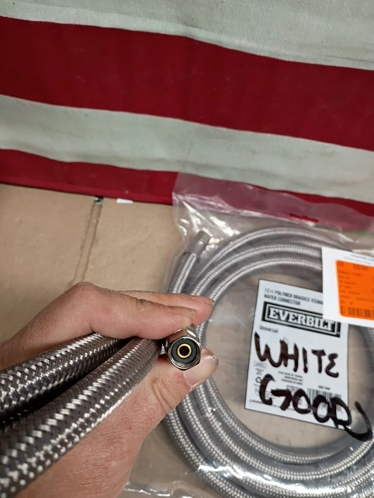 Everbilt 12 ft. Braided Ice Maker Connector