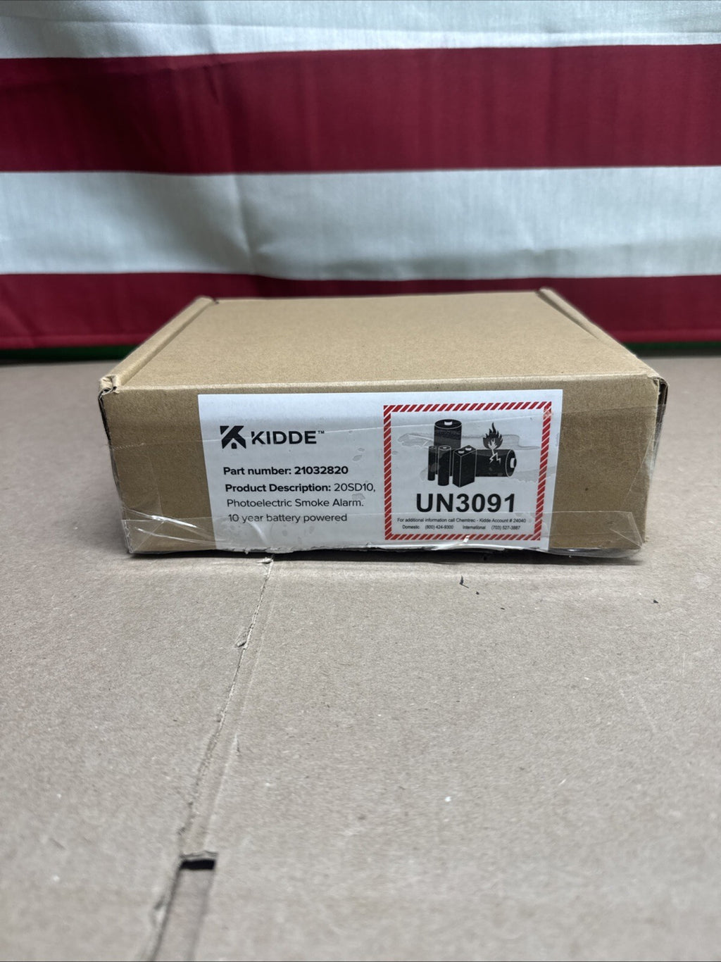 Kidde Smoke Detector 10 Year Battery Powered LED Warning Light Indicators 20SD10