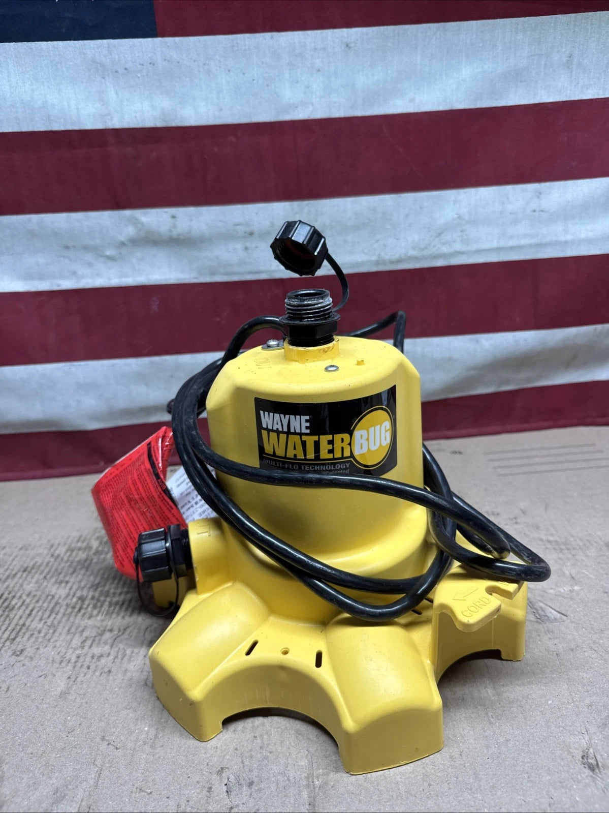 Wayne 1/6 HP WaterBUG Submersible Utility Pump with Multi-Flo Technology USED,,