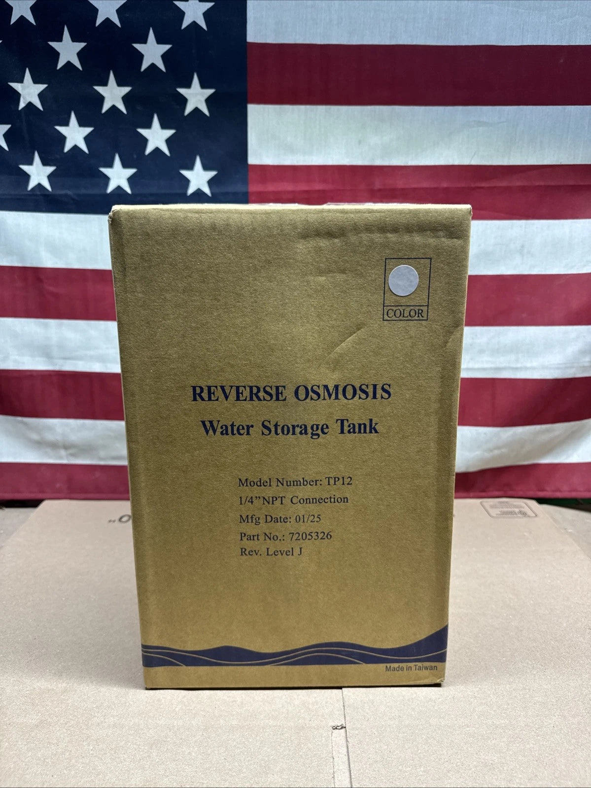 Reverse Osmosis Water Storage Tank TP-12 1/4" NPT Connection 7205326 |