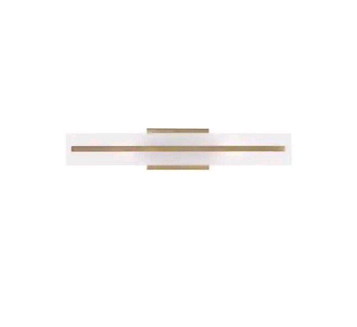 24in Visual Comfort Studio Dex Small Two-Light Bath Vanity Satin Brass finish OB