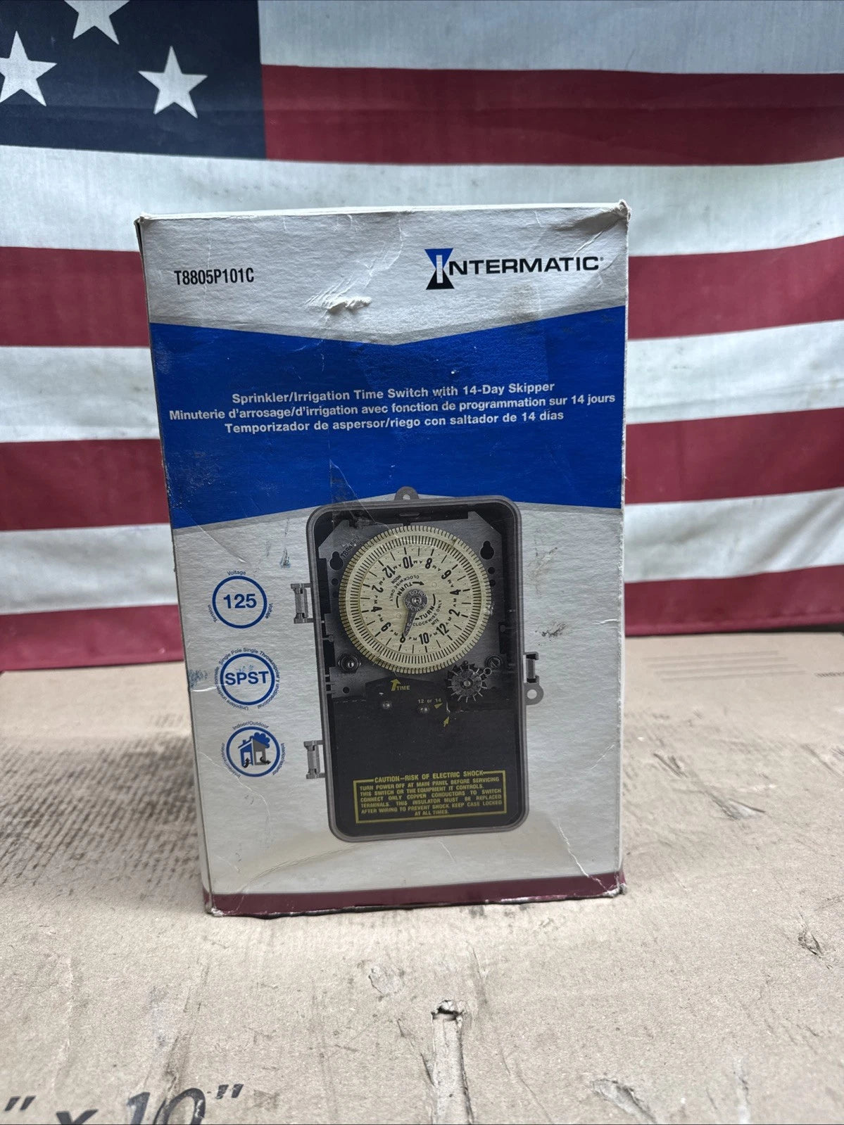 Intermatic T8805P101C 125V SPST Irrigation Timer NEMA 3R Case