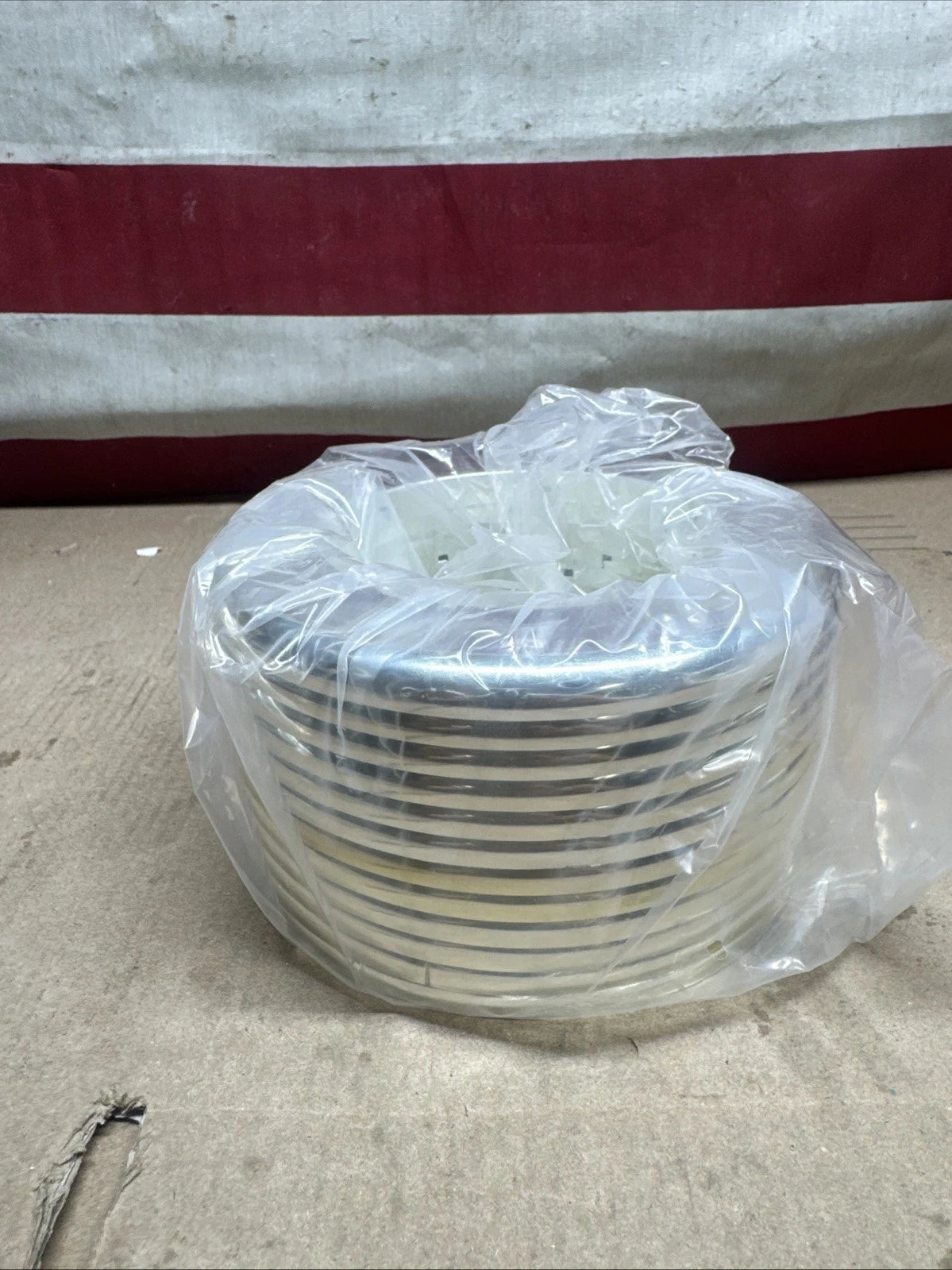 (Box of 12) 4" CTS Flexible Plastic Floor and Ceiling Plate F06401