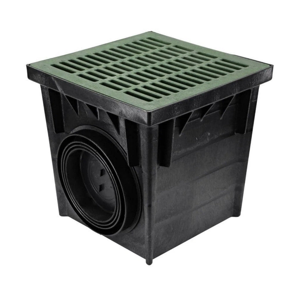NDS 24 in. Square Catch Basin Kit with Green Grate