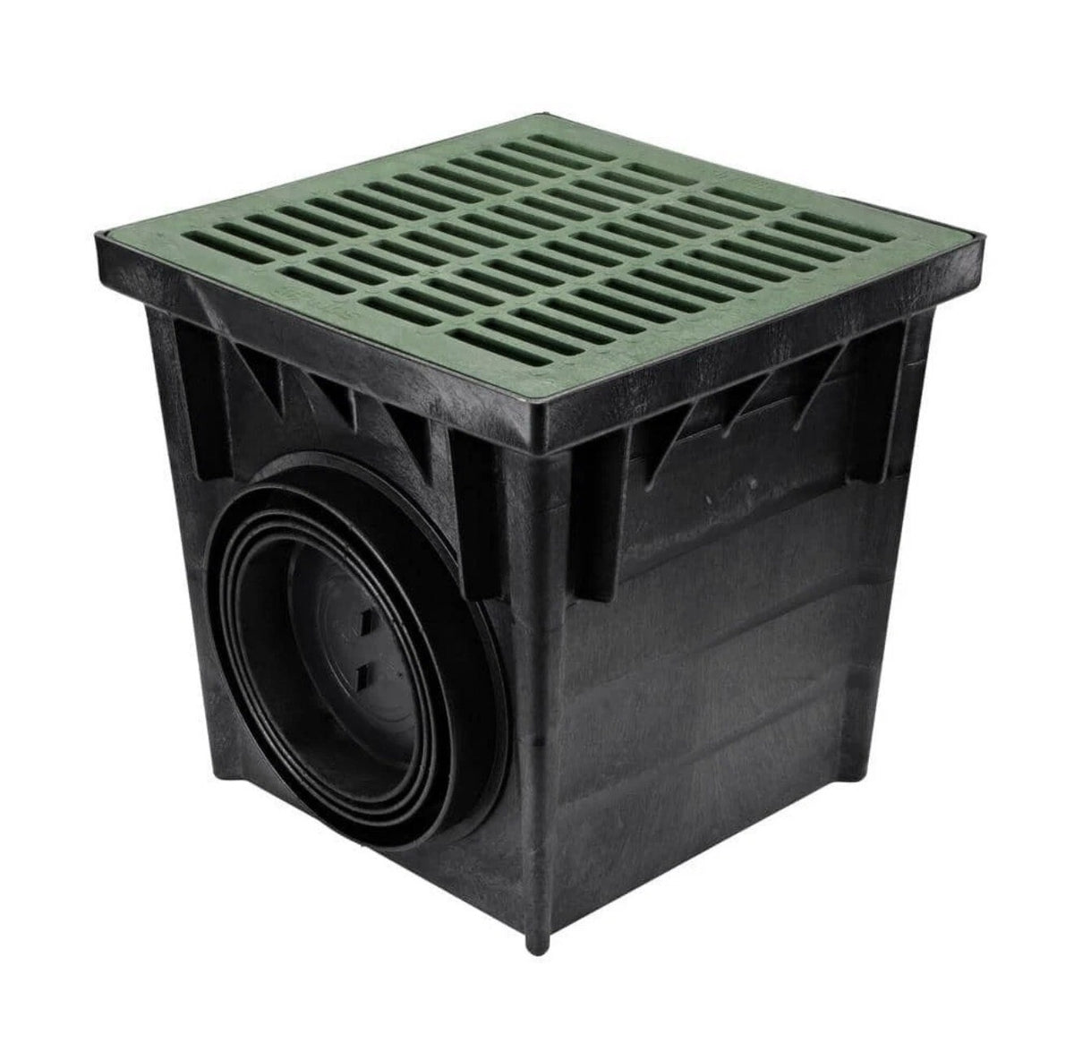 NDS 24 in. Square Catch Basin Kit with Green Grate