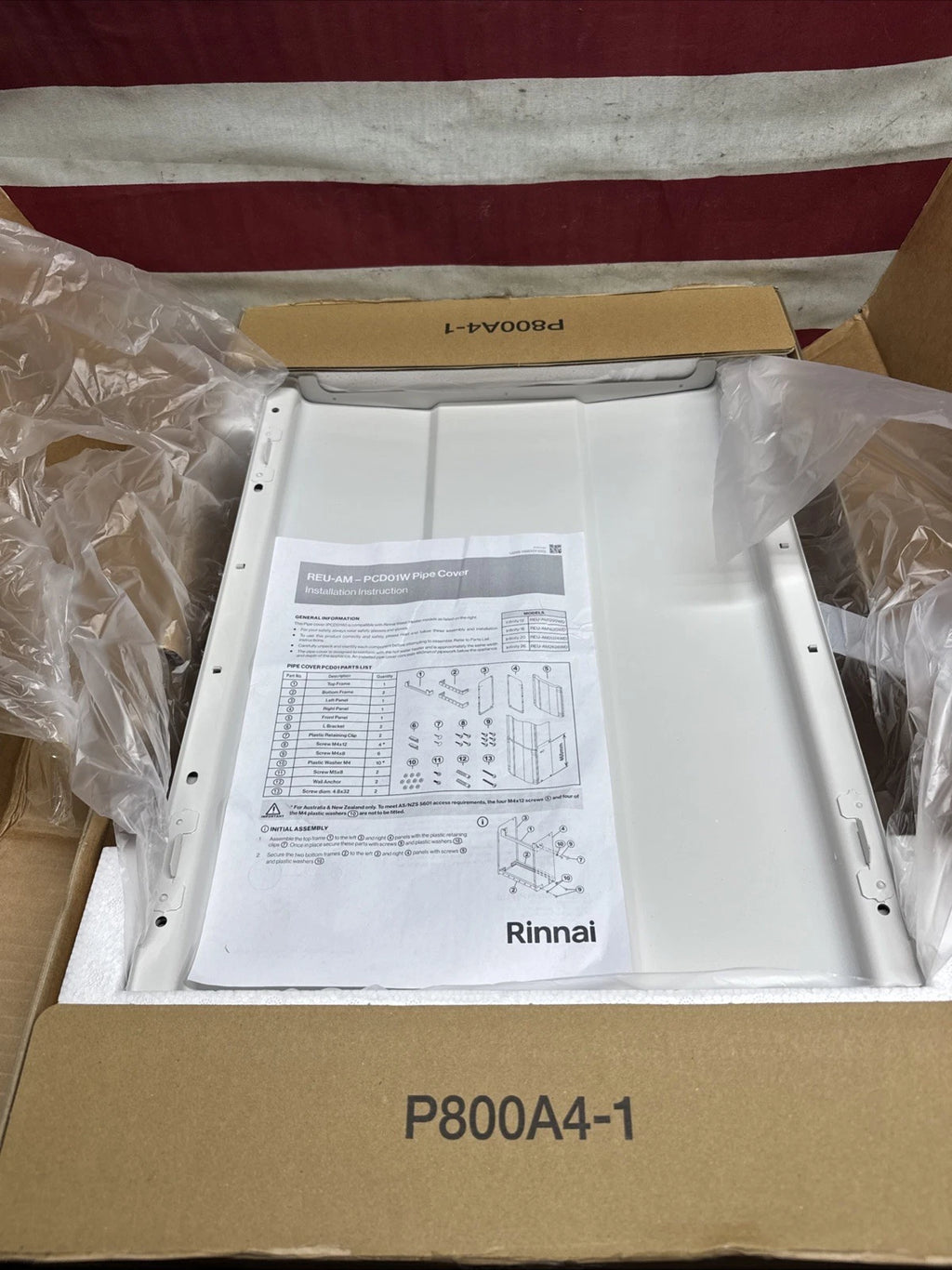 Rinnai Pipe Cover for HE (V53De only) (23-0042)