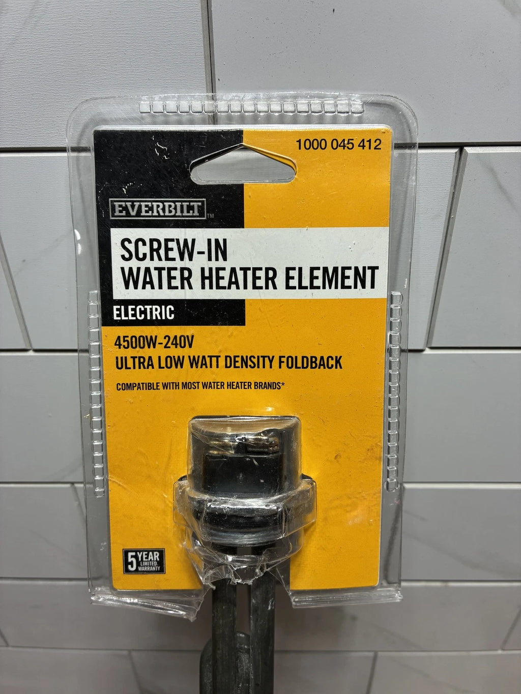 9PK 4500-Watt/240-Volt Low-Watt Density Watt Fold-Back Screw-In Stainless Steel