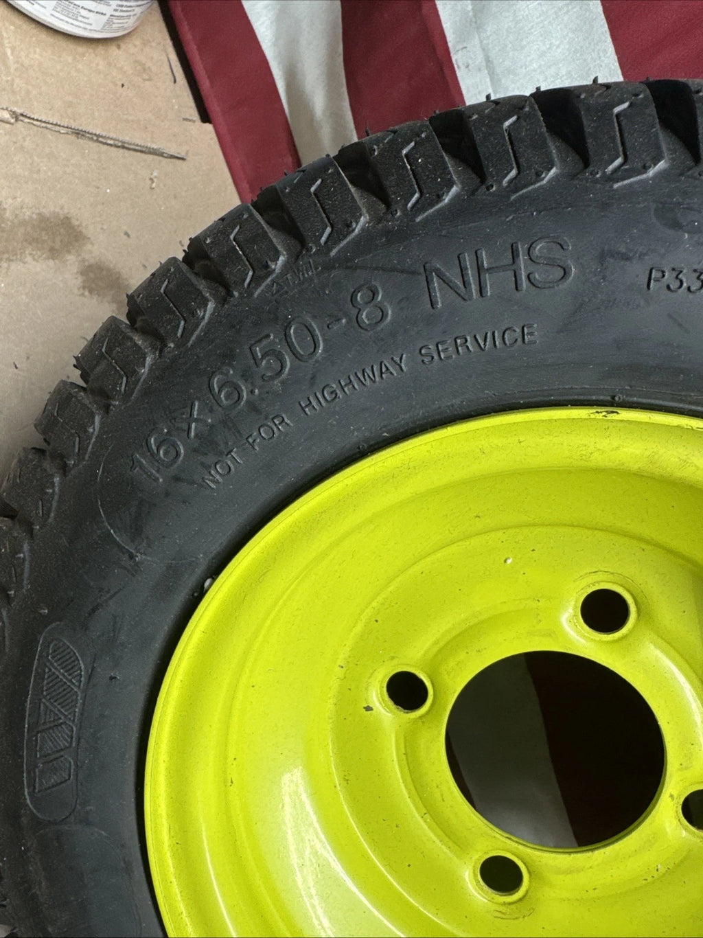 Rear Wheel And Tire For Ryobi Z30Li 80V Zero Turn Lawn Mower