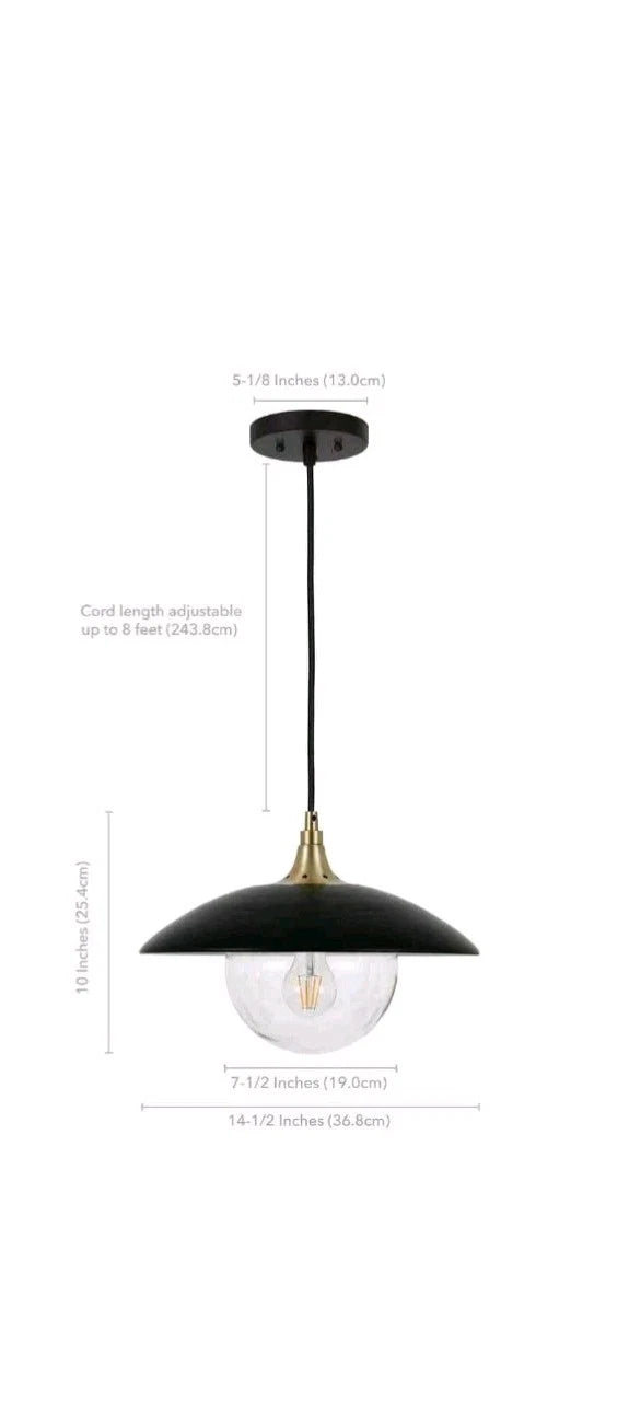 Meyer+Cross Alvia Pendant in Black and Gold Open Box