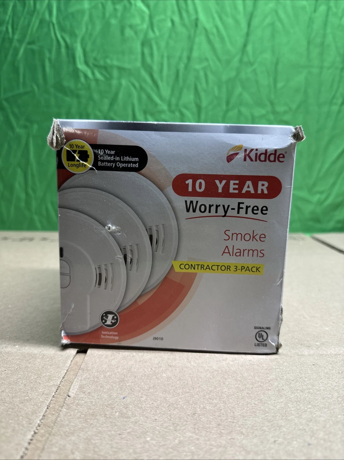 Kidde Smoke Detector Fire Alarm Lithium Battery Powered Built In Portable 3 Pack