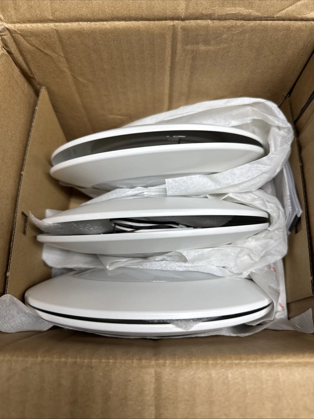 6-pack of Halo HLC 6 in. 3000K White Integrated LED Recessed Light Trims''