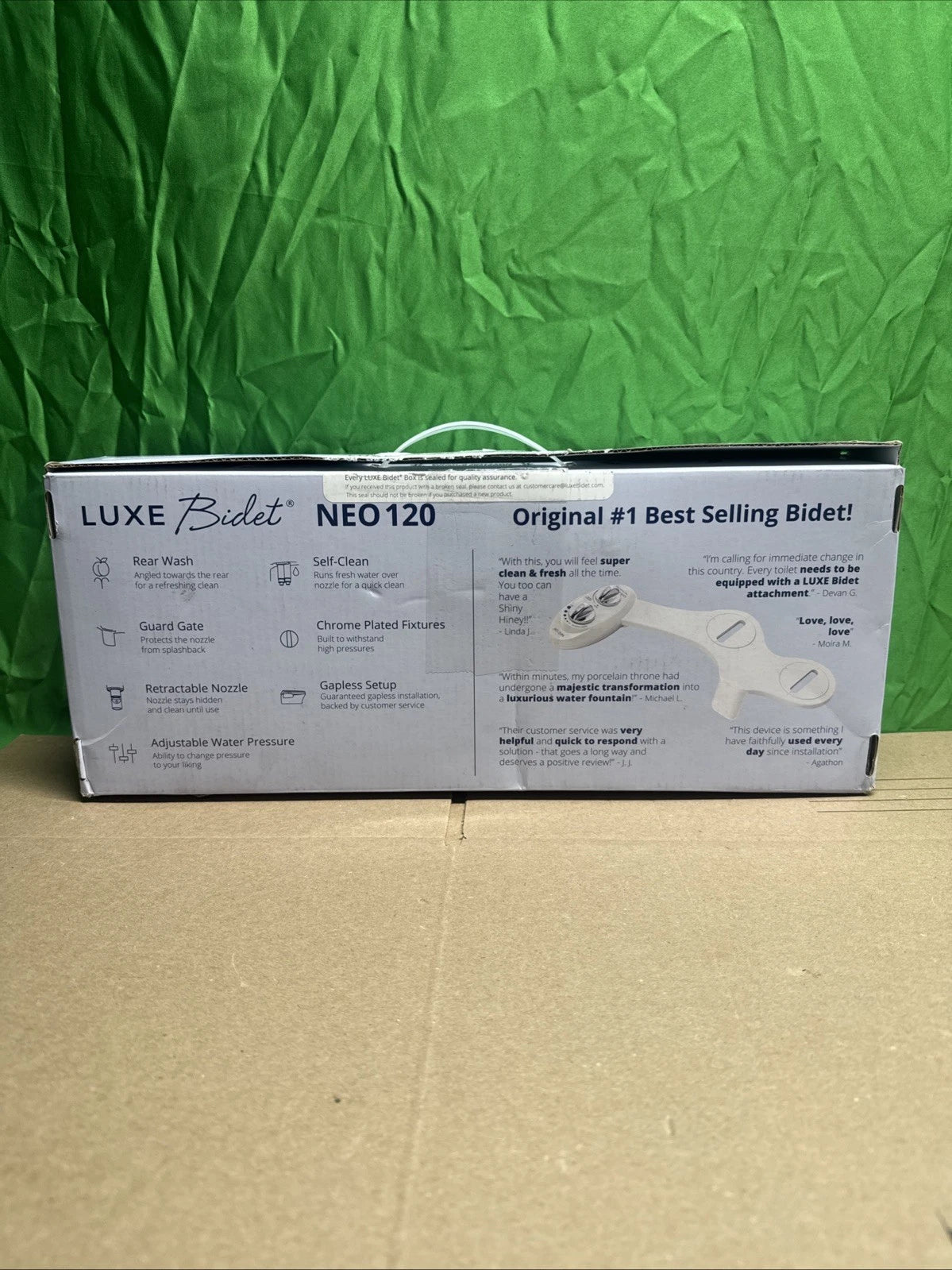 LUXE Bidet NEO 120 - Self-Cleaning Nozzle, Fresh Water Non-Electric Bidet